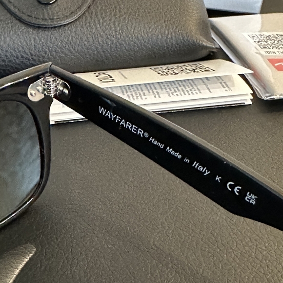 LIKE NEW RayBan Wayfarer RB2140 Blue Mirror Ray ban sunglasses - Picture 9 of 16
